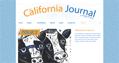 Desktop Screenshot of californiapoetics.org